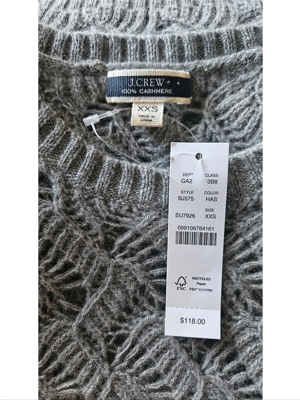 J.Crew Cashmere Pointelle Sweater Shell